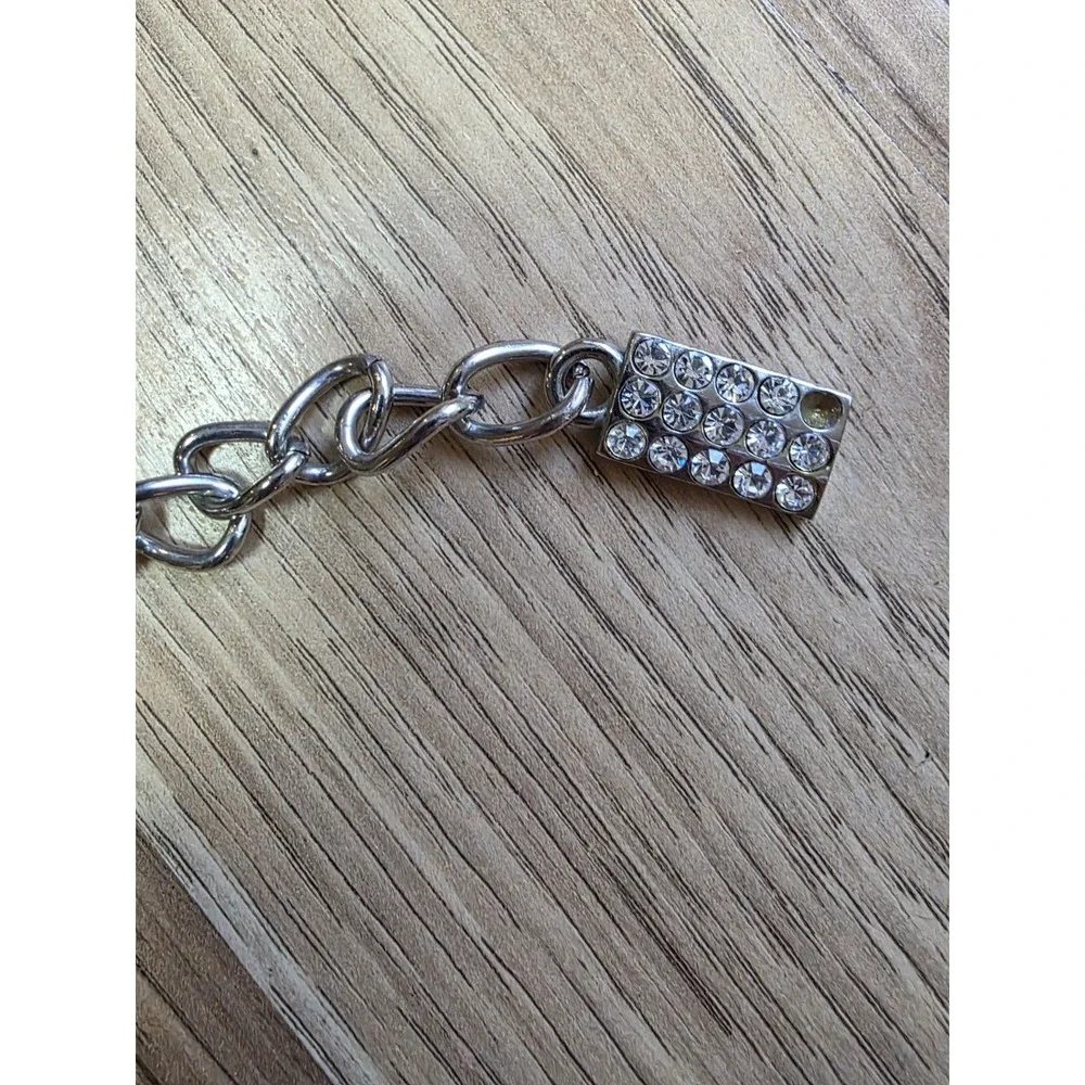 Chain Belt Loop‎ Rhinestone Silver Decorative Vintage Early 2000s